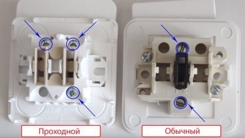 Одинарные проходные переключатели